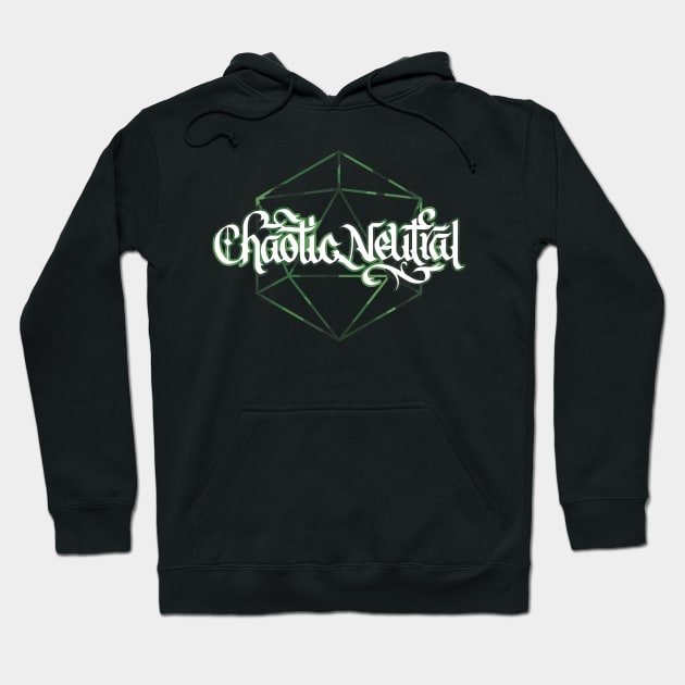 Chaotic Neutral D20 Hoodie by polliadesign